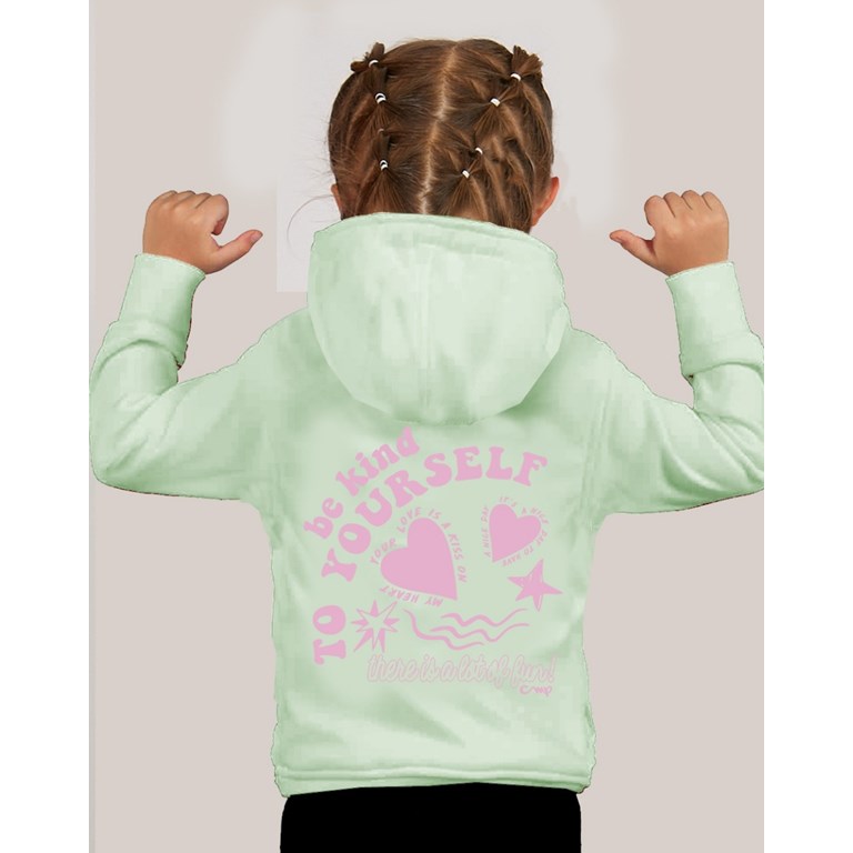 Campera rustica de beba corazon doble estampa.Compacto