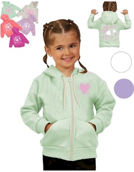 Campera rustica de beba corazon doble estampa.Compacto