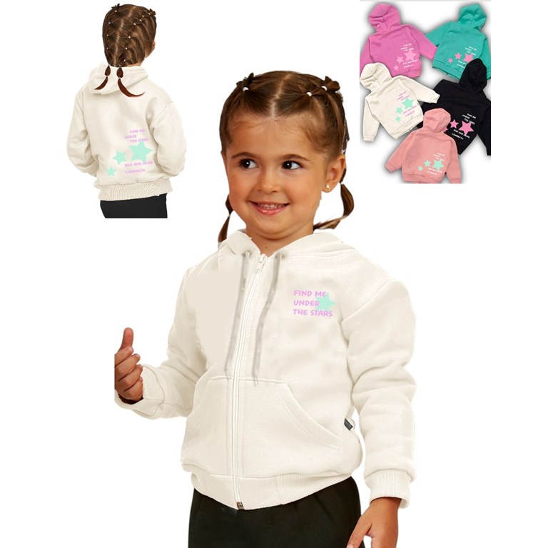 Campera de bebe rustica estrellas doble estampa.Compacto