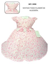 VESTIDO   BEBE  PECHERA DORADA Y FALDA DE TUL. CHILDREN DIOR