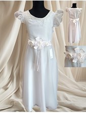 VESTIDO ORG. CORTE PRINCESA CON DETALLES CHILDREN DIOR