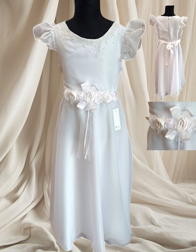 VESTIDO ORG CORTE PRINCESA CON DETALLES CHILDREN DIOR