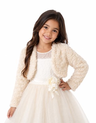 CASACA DE PIEL ROCOCO (BLANCO-NATRAL). CHILDREN DIOR