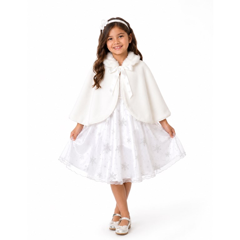 CAPA DE POLAR PARA NENA. COLOR: BLANCO. CHILDREN DIOR