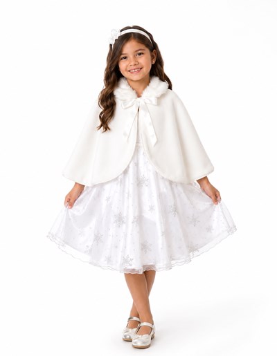 CAPA DE POLAR PARA NENA. COLOR: BLANCO. CHILDREN DIOR