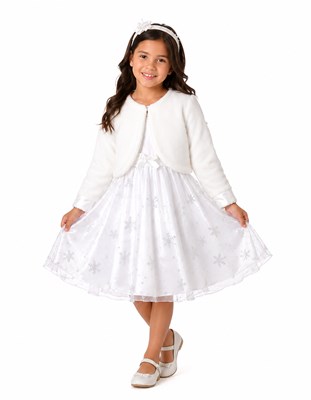 CASACA DE POLAR PARA NENA. COLOR: BLANCO. CHIDREN DIOR