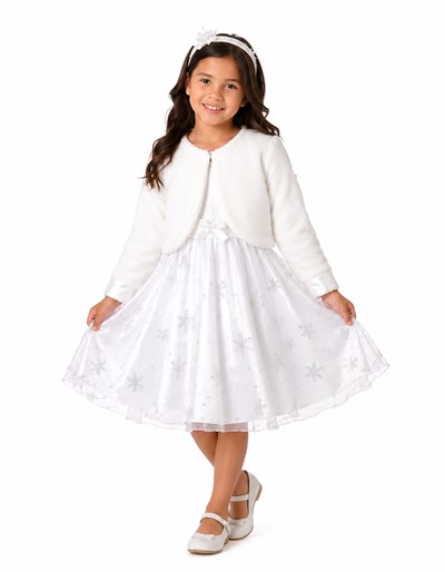 CASACA DE POLAR PARA NENA. COLOR: BLANCO. CHIDREN DIOR