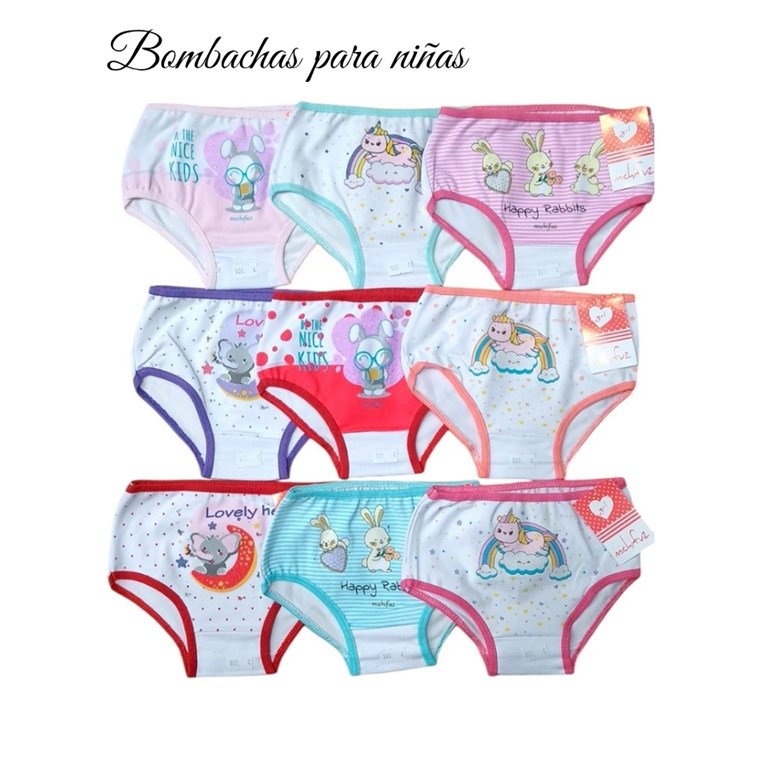 Bombacha nenita. Estampas y colores surtidos. Michifuz