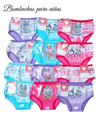Bombacha nena. Estampas y colores surtidas.  Michifuz.