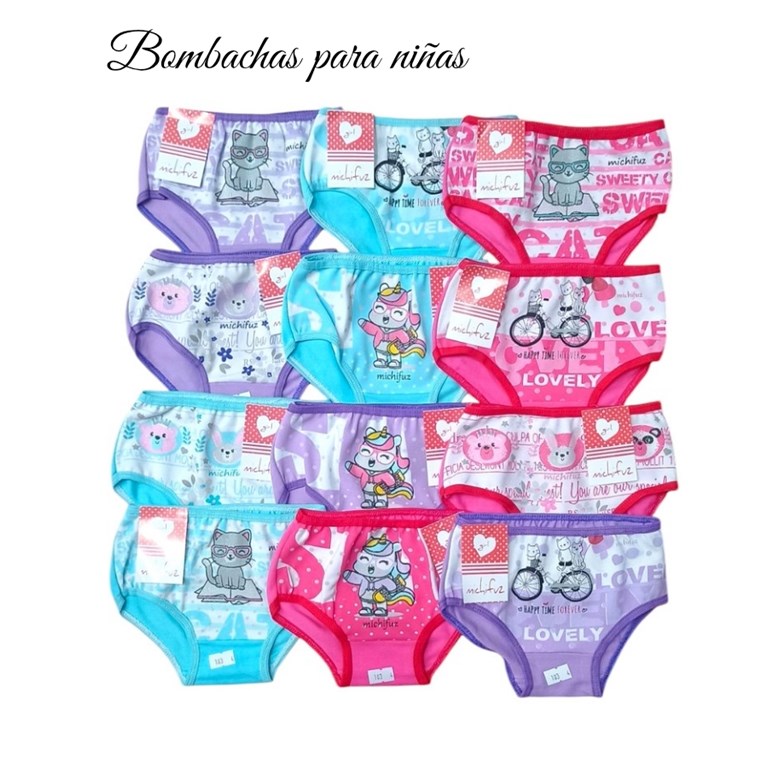 Bombacha nena. Estampas y colores surtidas. Michifuz.
