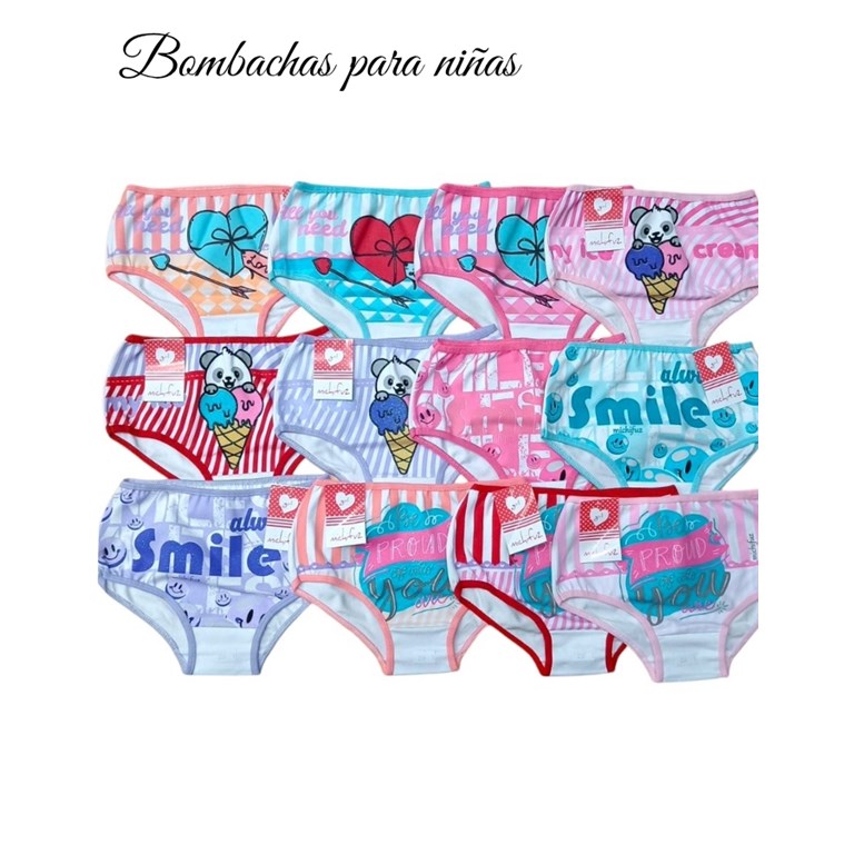 A.250 Bombacha de algodon y lycra. Colores surtidos. Michifuz