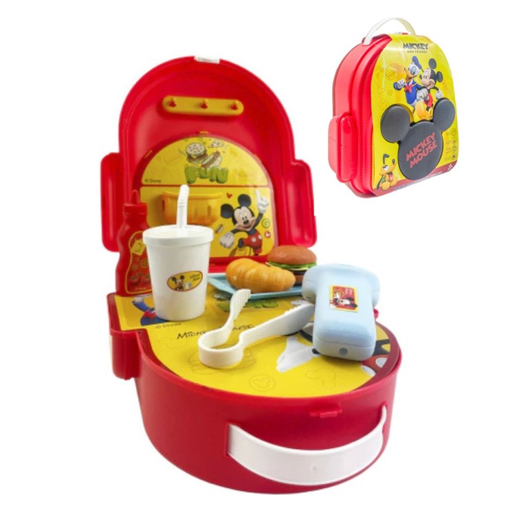 IKDIS021 VALIJA  MICKEY CON ACCESORIOS COMIDA. DISNEY
