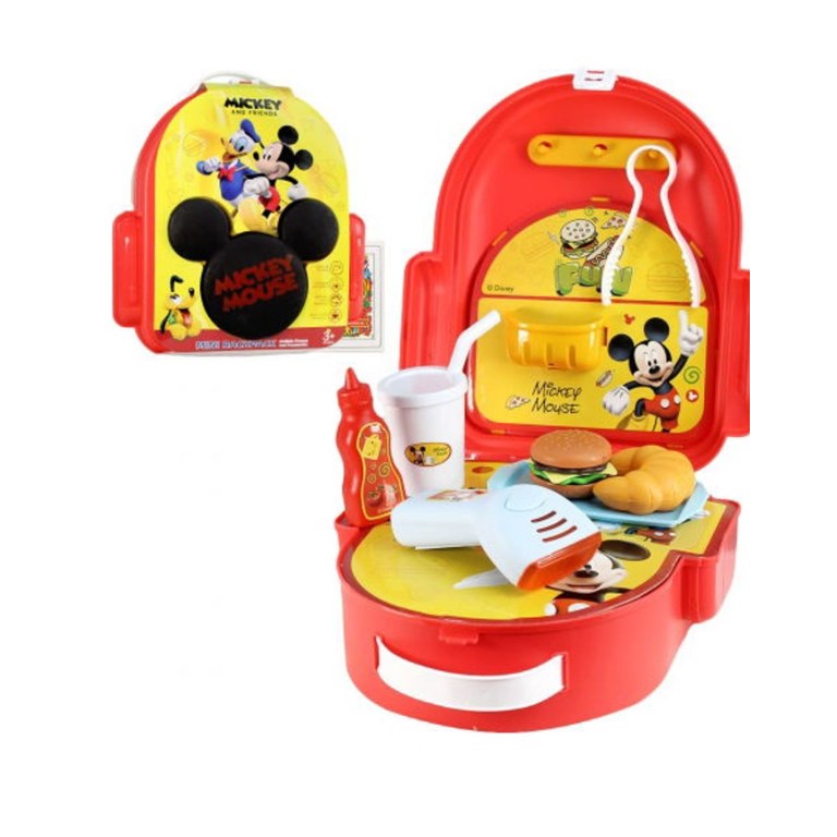 IKDIS021 VALIJA  MICKEY CON ACCESORIOS COMIDA. DISNEY