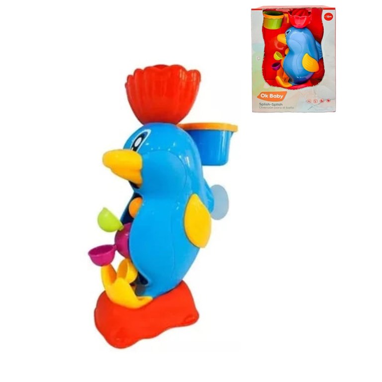 OKBB0349- JUEGO DE BAÑO DELFIN. OK BABY