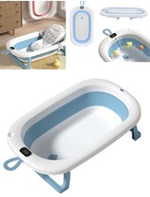 OKBB0357 BAÑERA PLEGABLE AZUL CON TERMOMETRO. OK BABY