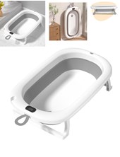 OKBB0359 BAÑERA PLEGABLE  GRIS CON TERMOMETRO. OK BABY