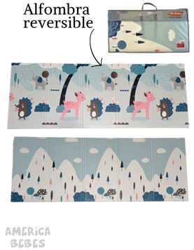 MANTA PLEGABLE PARA BEBES 2X1.5 METROS 8 MILIMETROS DE ESPESOR OK BABY