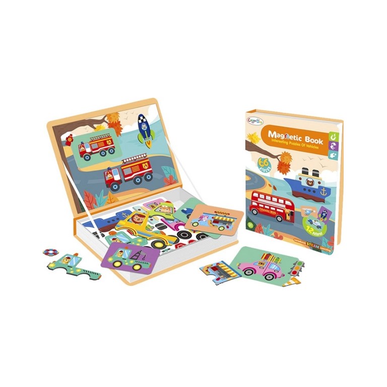 IK0649 LIBRO MAGNETICO - VEHICULOS. OK BABY