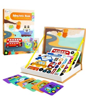 IK0649 LIBRO MAGNETICO - VEHICULOS. OK BABY