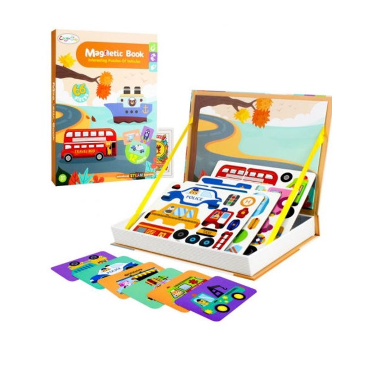 IK0649 LIBRO MAGNETICO - VEHICULOS. OK BABY