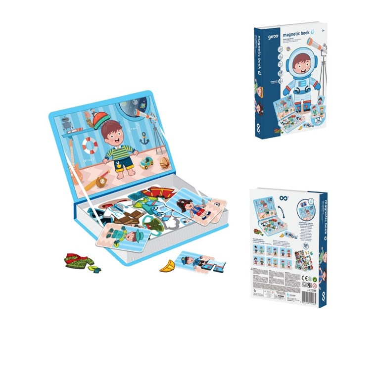 IK0650 LIBRO MAGNÉTICO VESTIDOS NENE