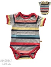BODY MANGA CORTA RAYADO PARA BEBE VARON RUABEL