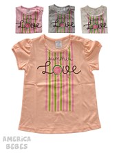 REMERA MANGA CORTA PARA BEBA ESTAMPADA SUMMER LOVE RUABEL