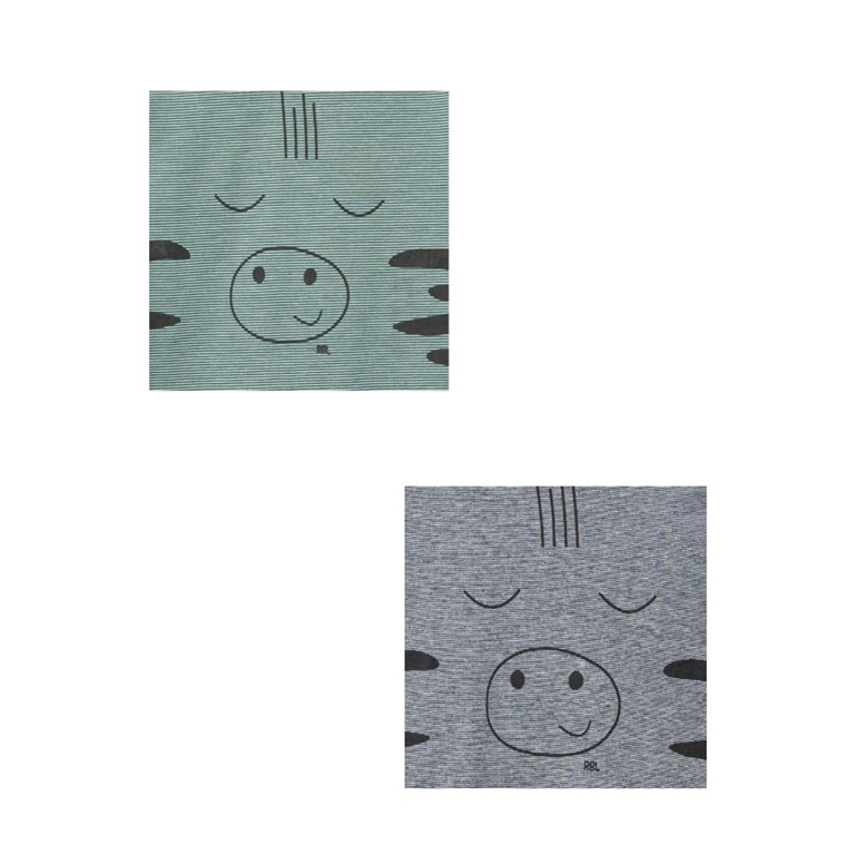 ENTERITO BEBE CON ESTAMPA CEBRA JERSEY RAYADO RUABEL