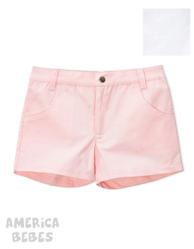 SHORT PARA NENA GABARDINA LISO RUABEL