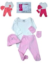 SET BODY MANGA LARGA ALGODÓN. RANITA, GORRO Y MANOPLA DE PLUSH. RUABEL