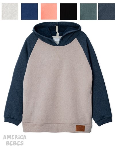 BUZO NENE MANGA RAGLAN Y CAPUCHA RUABEL