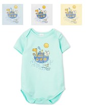 BODY BEBE MINI CON ESTAMPA BARCO ANIMALES RUABEL