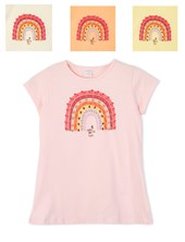 REMERA DE NIÑA CON ESTAMPA ARCOIRIS RUABEL