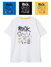 REMERA DE NIÑO CON ESTAMPA ROCK LETRAS RUABEL