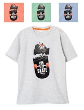 REMERA DE NIÑO CON ESTAMPA SKATE RUABEL