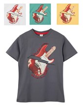 REMERA DE NIÑO CON ESTAMPA GUITARRA RAYO RUABEL