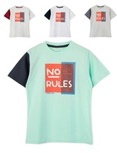 REMERA DE NIÑO CON ESTAMPA LETRAS RUABEL