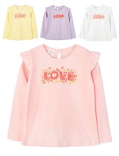 Remera de beba con estampa 'Love', jersey. Ruabel