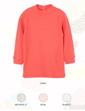MEDIA POLERA MANGA LARGA PARA BEBA EN RIB. RUABEL