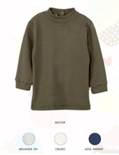 MEDIA POLERA MANGA LARGA PARA BEBE EN RIB. RUABEL