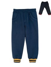 Pantalon frisa de bebe con puño tejido. Ruabel