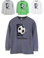 Remera nene con estampa futbol. Ruabel