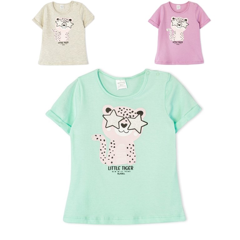 REMERA MANGA CORTA BEBA ESTAMPA TIGRE. RUABEL