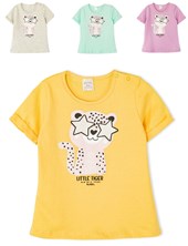 REMERA MANGA CORTA BEBA ESTAMPA TIGRE. RUABEL