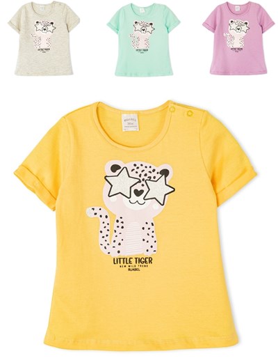 REMERA MANGA CORTA BEBA ESTAMPA TIGRE. RUABEL