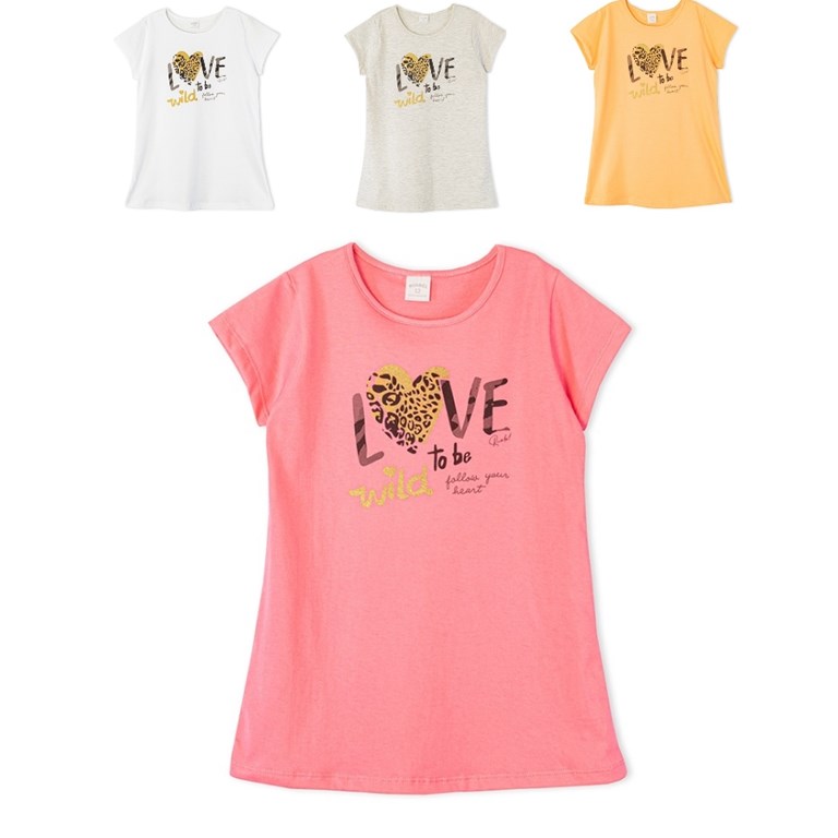 Remera de nena con estampa 'Love'. ruabel