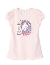REMERA NENA MANGA CORTA ESTAMPA UNICORNIO. RUABEL