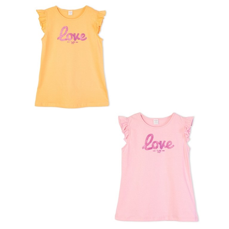 Musculosa de nena con estampa 'Love'. Ruabel