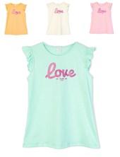 Musculosa de nena con estampa 'Love'. Ruabel