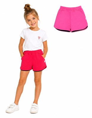 SHORT NENA CON BOLSILLOS EN RUSTICO ELASTIZADO. RUABEL